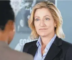  ?? CBS BROADCASTI­NG ?? Edie Falco played Los Angeles police Chief Abigail “Tommy” Thomas, a former NYPD cop, on CBS’ “Tommy,” which has been canceled after one season.