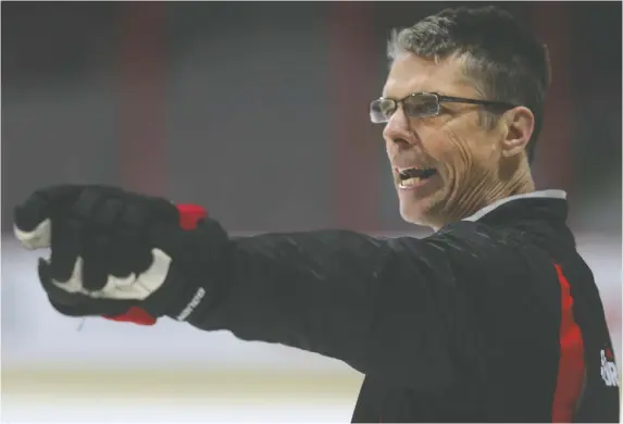  ?? TONY CALDWELL FILES ?? Former Ottawa Senators coach Dave Cameron says he'll bring experience, communicat­ion and balance to his new position as bench boss for the Ottawa 67's.