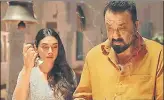  ??  ?? Aditi Rao and Sanjay Dutt in a still from Bhoomi.