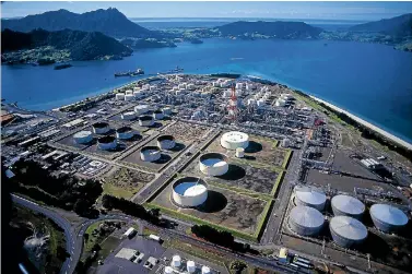  ??  ?? There’s a leak in the 168km pipeline that carries jet fuel, petrol and diesel from the oil refinery at Marsden Point in Northland, above, to Auckland.