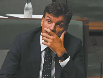  ?? Sam Mooy / Getty Images ?? The minister for Industry, Energy and Emissions Reduction, Angus Taylor.