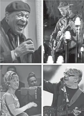  ??  ?? Among the top 25 most impactful Wisconsin-born musicians of all time (from top left): Al Jarreau, Bon Iver’s Justin Vernon, Steve Miller and Hildegarde. See the full list at right.
JARREAU PHOTO BY EFRAM LUKATSKY. VERNON PHOTO BY DARIO CANTATORE. MILLER PHOTO BY CHARLES SYKES. HILDEGARDE PHOTO FROM JOURNAL SENTINEL ARCHIVES.