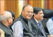  ?? MOHD ZAKIR/HT ?? Finance minister Arun Jaitley and RBI governor Urjit Patel at the central board meeting in New Delhi on Saturday.