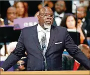  ?? COURTESY OF T.D. JAKES ?? Bishop T.D. Jakes is in negotiatio­n to buy a huge amount of land in Atlanta.