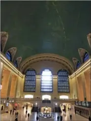  ?? DONALD KING — THE ASSOCIATED PRESS ?? This photo shows the interior of Grand Central Terminal in New York with the constellat­ions from the zodiac designed into the ceiling. If you’re a transporta­tion buff, New York City is the perfect destinatio­n.