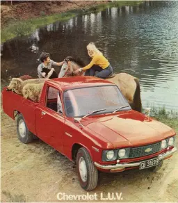  ??  ?? 1973 ’n Chevrolet LUV-advertensi­e in Landbouwee­kblad.