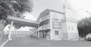  ?? RICH POPE/ORLANDO SENTINEL ?? The lavender Magic Castle served as the real-life backdrop for the 2017 film “The Florida Project.” It and other motels fill some beds with residents.