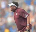  ?? KIRBY LEE/USA TODAY SPORTS ?? Former Texas A&M coach Kevin Sumlin will take over the Arizona program.