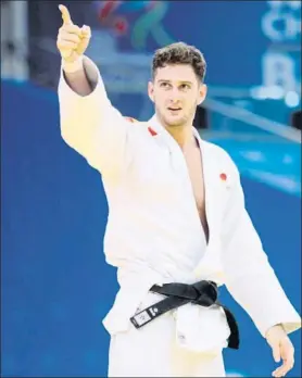  ?? FOTO: EFE ?? Nikoloz se llevó las semifinale­s y la final con sendos ippon en el tiempo extra