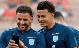  ?? GETTY IMAGES ?? Pals: Alli (right) and Walker insist gesture was a joke