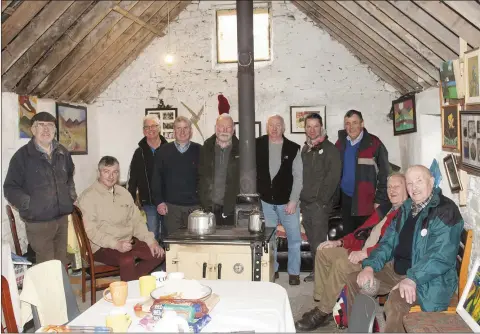  ??  ?? Members of the Mens Shed Creative Living Fair, featuring Cosy Corner Crafters and The Mens Shed in Baltinglas­s.