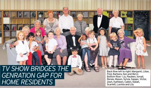  ??  ?? Back Row left to right: Margaret, Lilian, Fred, Barbara, Ken and Beryl. Bottom Row:- Lis, Pauleen, Ismail, Renee, Mason, Sylvia, Sajaan, Victor, Zexh, Kathleen, Callen, Italiah, Scarlett, Lavinia and Lily