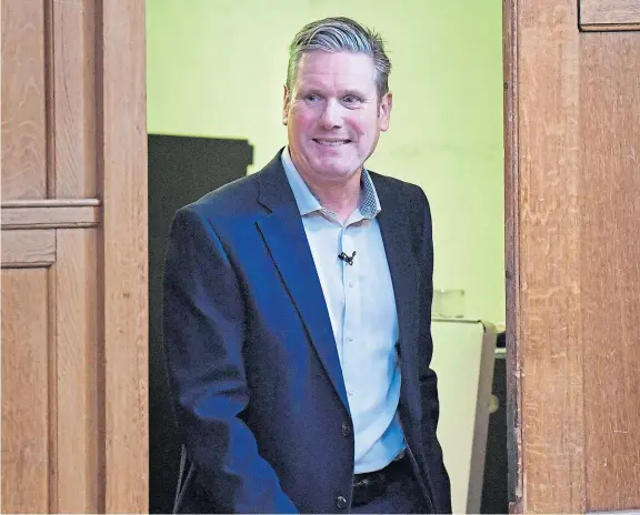  ?? Picture: PA. ?? New Labour leader Sir Keir Starmer has outlined his own vision of how he sees Scotland’s future under his party.