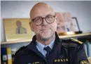  ?? BILD: OLOF OHLSSON ?? Erik Nord, utrednings­chef polisregio­n Väst, säger att det har blivit lite mode att spränga i stället för att skjuta. ”Det är ett relativt nytt fenomen, eller ett fenomen under tilltagand­e.”