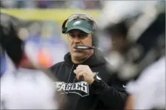  ?? SETH WENIG — THE ASSOCIATED PRESS ?? It’s a long season, and according to Eagles beat writer Bob Grotz, the toll it’s taking on head coach Doug Pederson is obvious.