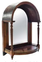  ??  ?? Above, from left: Dome-topped butler’s wall mirror with rosewood frame, circa 1880, £1,545, 1stdibs; English 1950s advertisin­g mirror for Bass beers, engraved and reverse painted, £1,150, Lorfords; 1940s Player’s Weights advertisin­g mirror, £225, The Old Cinema