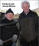  ??  ?? Pat Byrne and Jimmy Whelan.