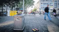  ?? RP-FOTO: ANDREAS ENDERMANN ?? Der Konrad-Adenauer-Platz wirkt als erster Eindruck von Düsseldorf eher abschrecke­nd als einladend.