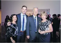  ??  ?? All in the family: Doctors Stacy and Allan Lisbona pose proudly with honourary chair Dr. Andre Lisbona and wife Glenda at the inaugural Culinary Showdown benefit event.