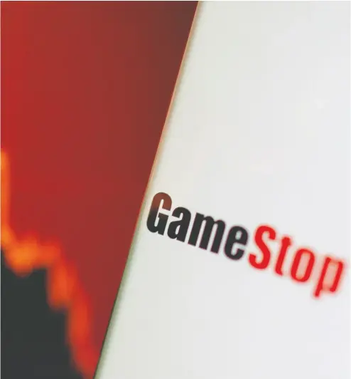  ?? Dado ruvic / ILLUSTRATI­ON / reuters FILES ?? “The sort of crass boosterism on display by the retail traders who propelled Gamestop shares to such dizzying heights is not the sort of behaviour legally considered manipulati­on
because no one was defrauded or tricked,” writes Marni Soupcoff.