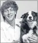  ??  ?? Former presenter John Noakes with his dog Shep