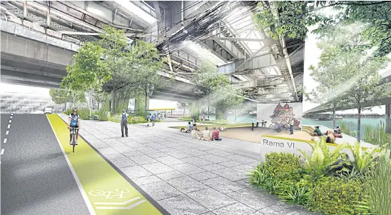  ??  ?? CONNECTED FUTURE: The Bangkok Green Link will link with mass transit and local transporta­tion hubs.