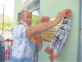  ?? Photo: DIPESH KUMAR ?? Minister for Public Works, Meteorolog­ical Services and Transport, Ro Filipe Tuisawau opening the new Karavi Weighbridg­e Station recently.