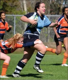  ?? KEVIN ADSHADE/THE NEWS ?? Caitlin Taylor of the NNEC Gryphons is shown against the CEC Cougars on May 24.