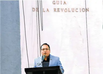  ??  ?? Israel Moreno, jefe delegacion­al en Venustiano Carranza.