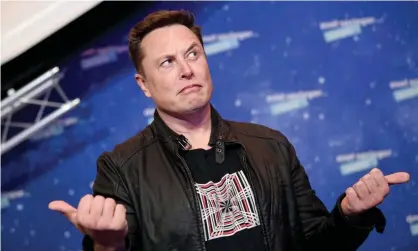  ?? Photograph: Britta Pedersen/AFP/ Getty Images ?? Elon Musk of Tesla: its shares fell this month over uncertaint­y about its forthcomin­g Cybertruck pickup.