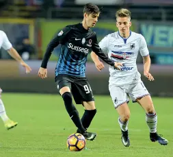  ??  ?? L’esordio Il debutto di Melegoni in A, il 22 gennaio del 2017 contro la Samp