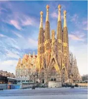  ??  ?? La Sagrada Familia, the best known landmark in Barcelona
