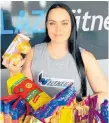  ?? Photo / Supplied ?? Blaze Fitness personal trainer Louise Watson has already collected 300 food items for the Tauranga Foodbank.