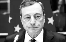  ?? REUTERS ?? European Central Bank president Mario Draghi