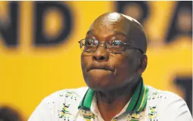  ?? Themba Hadebe / Associated Press ?? Jacob Zuma, who says he’s a victim of media leaks and misconduct by prosecutor­s, faces 16 counts of fraud, racketeeri­ng and money laundering.