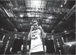  ?? Herald photo by Tijana Martin ?? Lethbridge-raised Lucas Neufeld of Progressiv­e Fighting Academy will be competing tonight during the Fight Night Lethbridge competitio­n at the Enmax Centre.