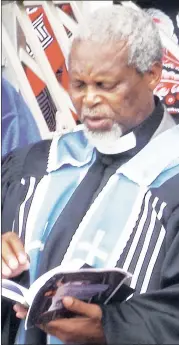  ?? (File pic) ?? Swaziland League of African Churches President Bishop Samson Hlatjwako.