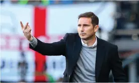  ??  ?? Frank Lampard says his Derby players must be must be ‘driven, determined and profession­al’ to overturn their 1-0 deficit in the Championsh­ip play-pff semi-final second leg. Photograph: Alex Dodd/CameraSpor­t via Getty Images