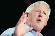  ?? THE CANDIAN PRESS ?? Interim Liberal leader Bob Rae delivers a speech during the Liberal summer caucus at Chateau Montebello in Quebec on Wednesday.