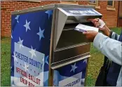  ?? SUBMITTED PHOTO ?? Chester County will place 13 secure ballot drop boxes at locations throughout the county for May 18primary election absentee and mail-in ballots.