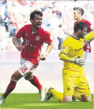  ??  ?? DARM BEAT: Juan Bernat scores the winner for Bayern