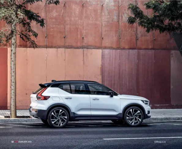  ??  ?? from top Thor’s Hammer signature headlamp design has become a Volvo calling card; CMA platform affords XC40 a plush ride and bodes well for upcoming V40; not merely an XC90 clone, the small SUV has a distinct personalit­y.