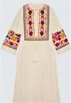  ?? Kurta ?? Italian fashion brand Gucci was recently called out by netizens for selling a kurta-like garment for $3,500 (approximat­ely `2,55,629). The garment described as a ‘floral embroidery organic linen kaftan’ on the website resembled a