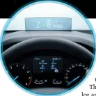  ??  ?? Focus will be the  irst European Ford with headup display; drivers can customise the
info shown
