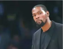  ?? AP/MARCIO JOSÉ SÁNCHEZ ?? Kevin Durant dio positivo al virus COVID-19.