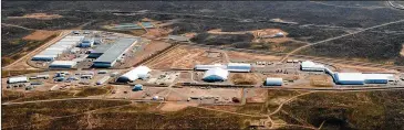  ?? U.S. DEPARTMENT OF ENERGY 2016 ?? The Radioactiv­e Waste Management Complex is in eastern Idaho, where officials say at least one and possibly four barrels of radioactiv­e sludge ruptured inside a contained building. Department of Energy contractor Fluor Idaho said a crew wearing...