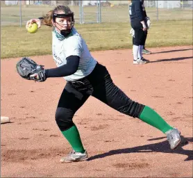  ?? PILOT PHOTO/RON HARAMIA ?? Bremen’s Nora Smessaert will play infield for the Lady Lions.