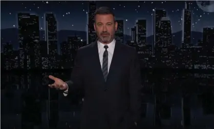  ?? Photograph: Youtube ?? Jimmy Kimmel on a tie-breaking confirmati­on vote: ‘That would be the GOP’s ultimate nightmare: having this decided by two black women whose names they can’t pronounce.’
