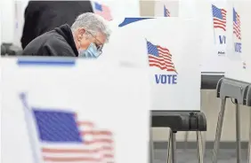  ?? COLLEEN MCGRATH VIA AP ?? For some, such as newly naturalize­d citizens, this is their first election. But others are newly motivated by today’s pressing issues.