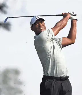 ?? DENNIS SCHNEIDLER/USA TODAY SPORTS ?? Tiger Woods enters this weekend’s Dell Technologi­es Championsh­ip 25th in FedExCup points. The top 70 will advance.